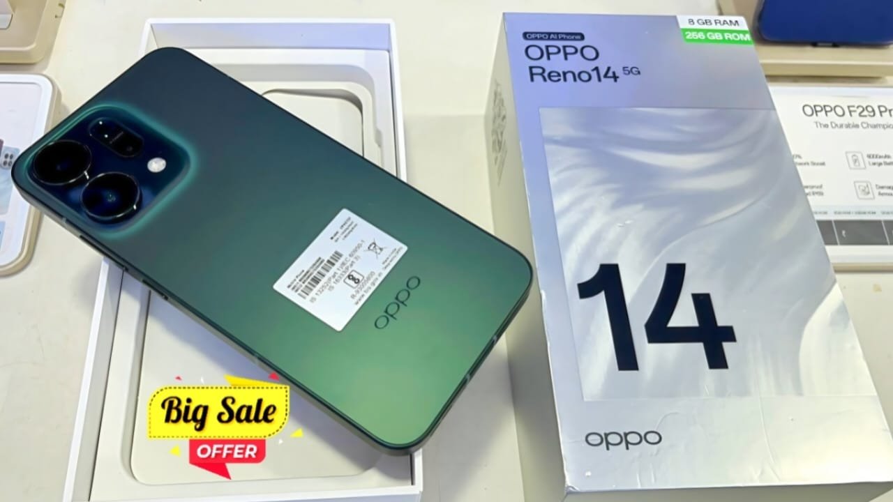 OPPO Reno 14 Pro 5G phone – 230MP Ultra Fusion Lens with 180X ZOOM & 125W Fast Charging at Just ₹11,500!